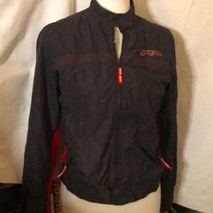 Guess light black and red jacket vintage 90s